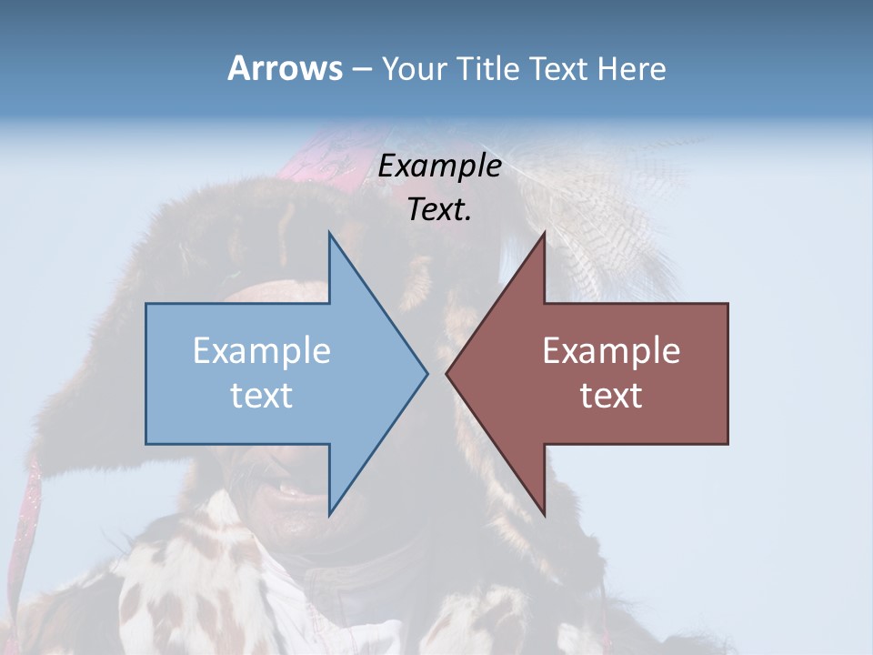A Man Wearing A Hat With Feathers On It PowerPoint Template
