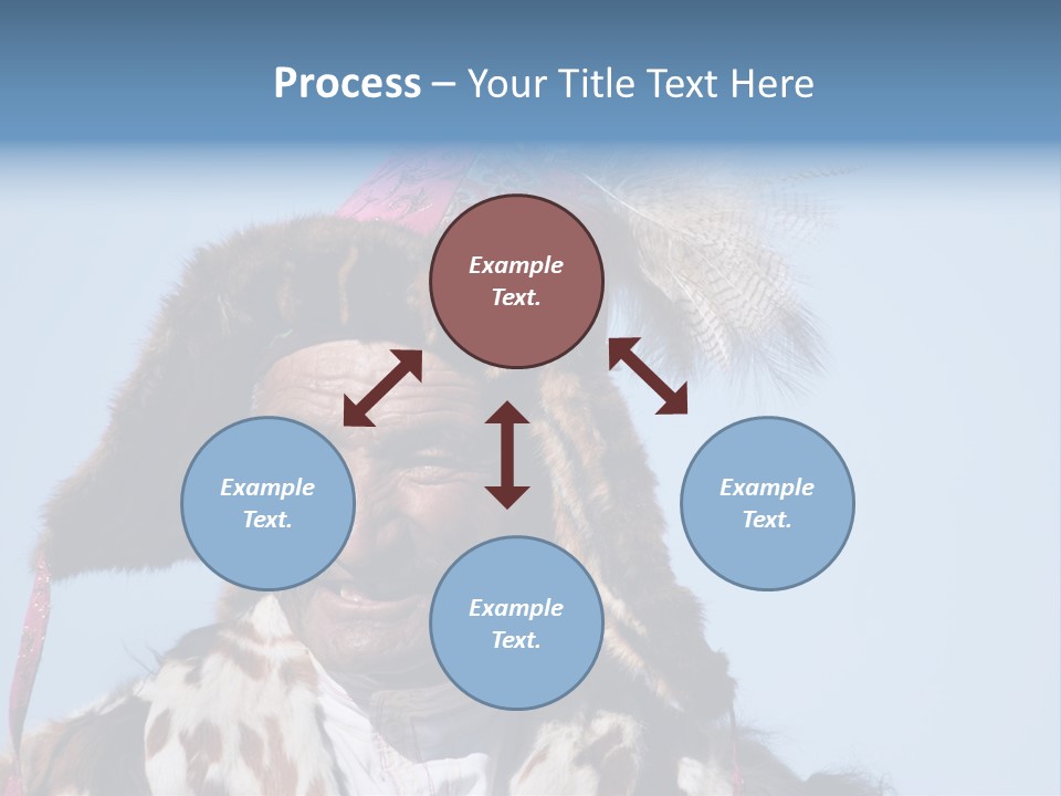 A Man Wearing A Hat With Feathers On It PowerPoint Template