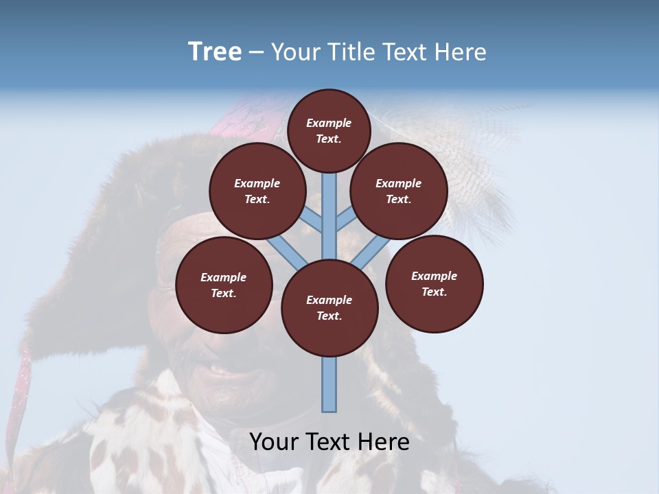A Man Wearing A Hat With Feathers On It PowerPoint Template