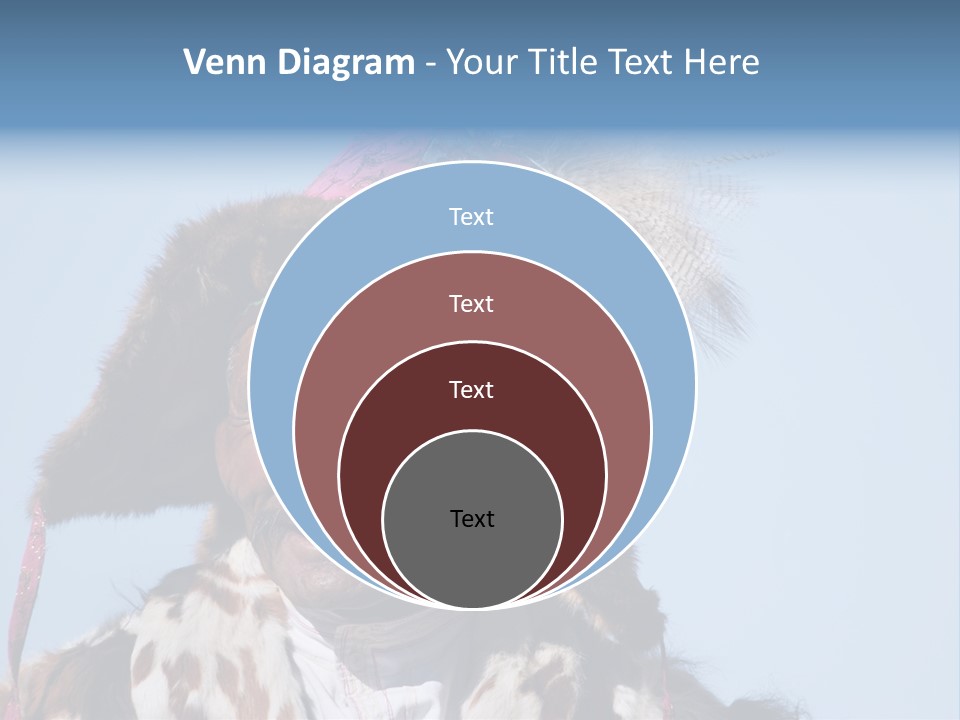 A Man Wearing A Hat With Feathers On It PowerPoint Template