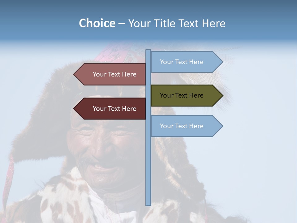 A Man Wearing A Hat With Feathers On It PowerPoint Template