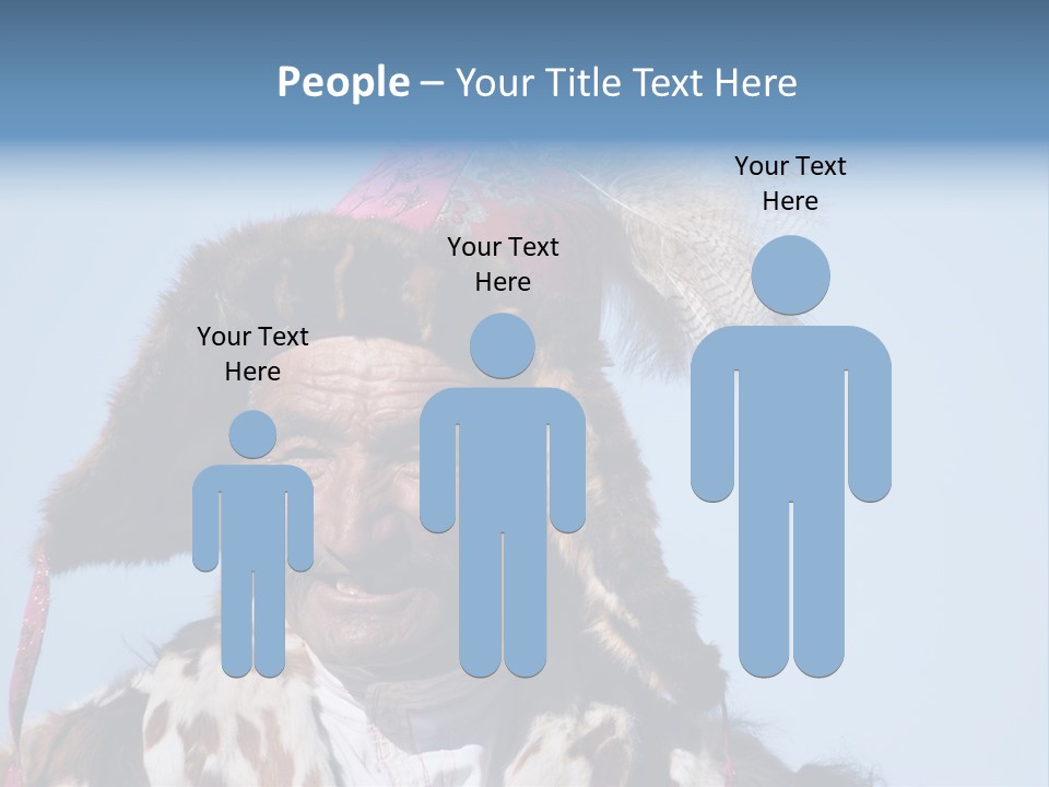 A Man Wearing A Hat With Feathers On It PowerPoint Template