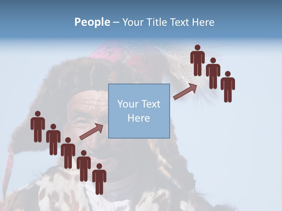 A Man Wearing A Hat With Feathers On It PowerPoint Template