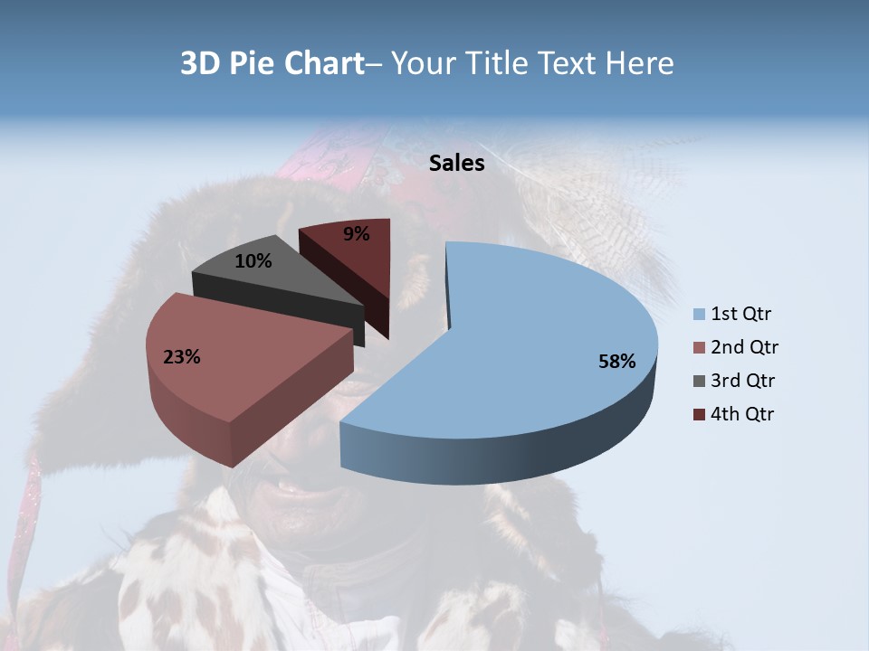 A Man Wearing A Hat With Feathers On It PowerPoint Template