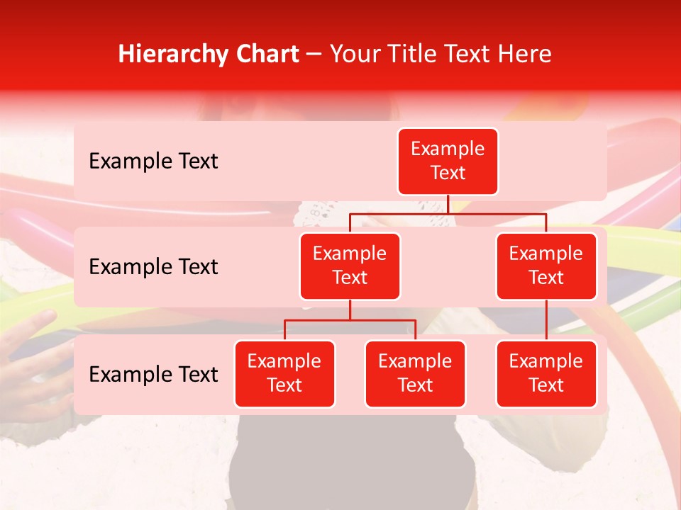 A Woman Holding Up A Stack Of Colorful Rings And Playing Cards PowerPoint Template