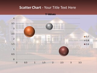 A Large House With A Lot Of Lights On It PowerPoint Template