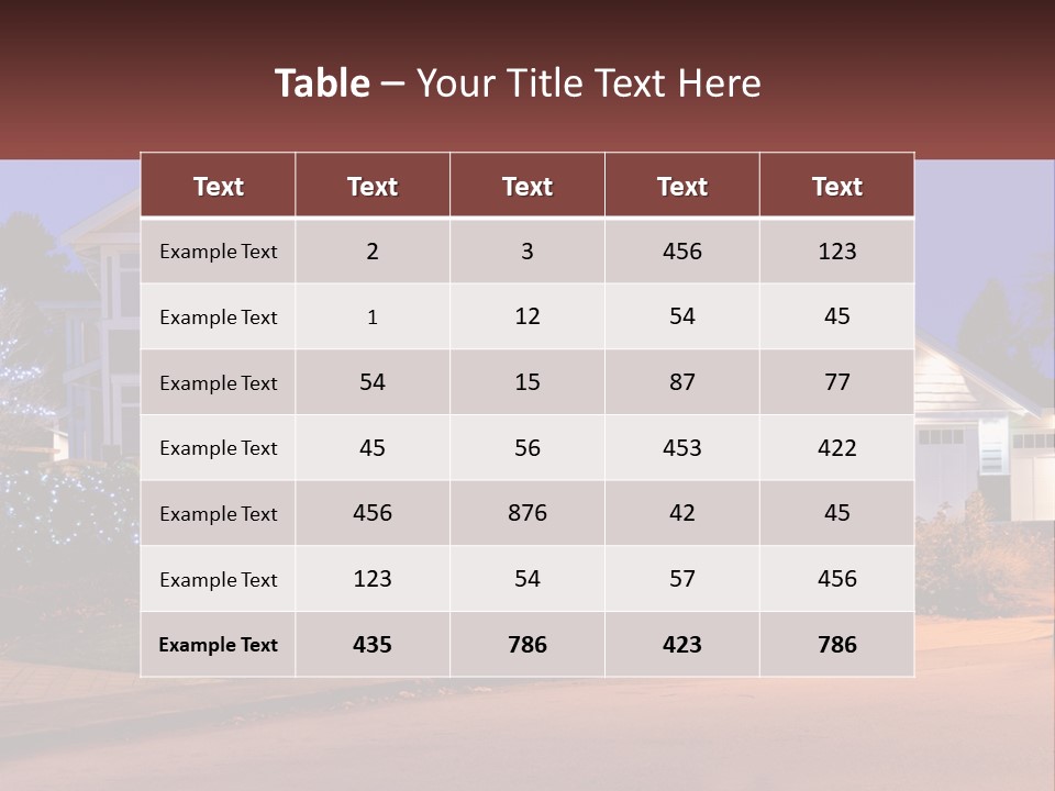 A Large House With A Lot Of Lights On It PowerPoint Template