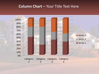 A Large House With A Lot Of Lights On It PowerPoint Template