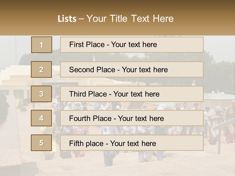 A Group Of People Walking Down A Street Next To A Building PowerPoint Template