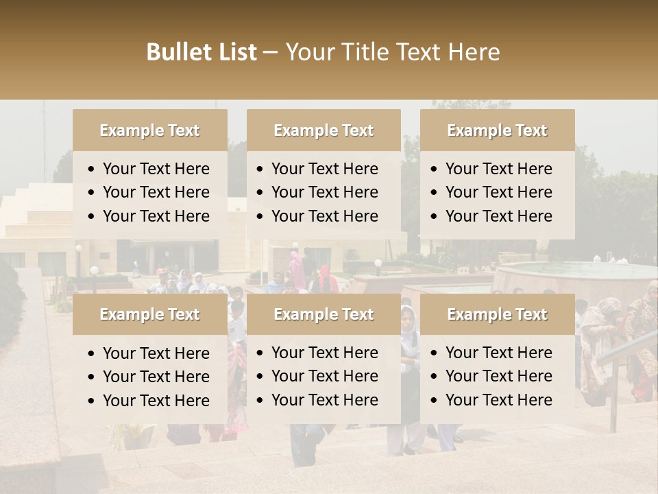 A Group Of People Walking Down A Street Next To A Building PowerPoint Template