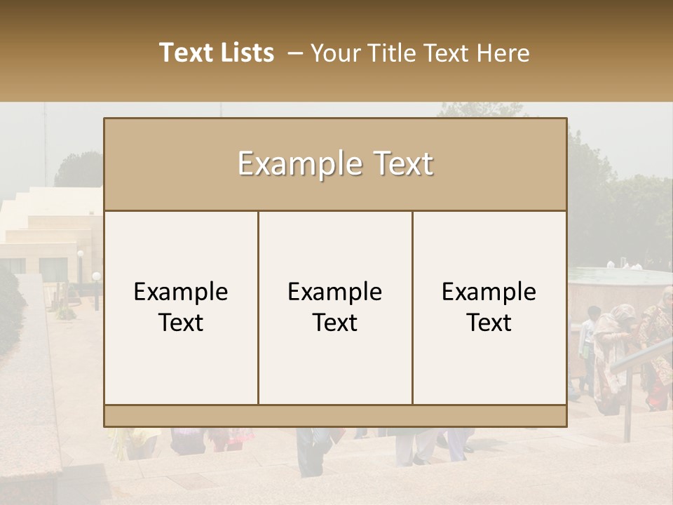 A Group Of People Walking Down A Street Next To A Building PowerPoint Template