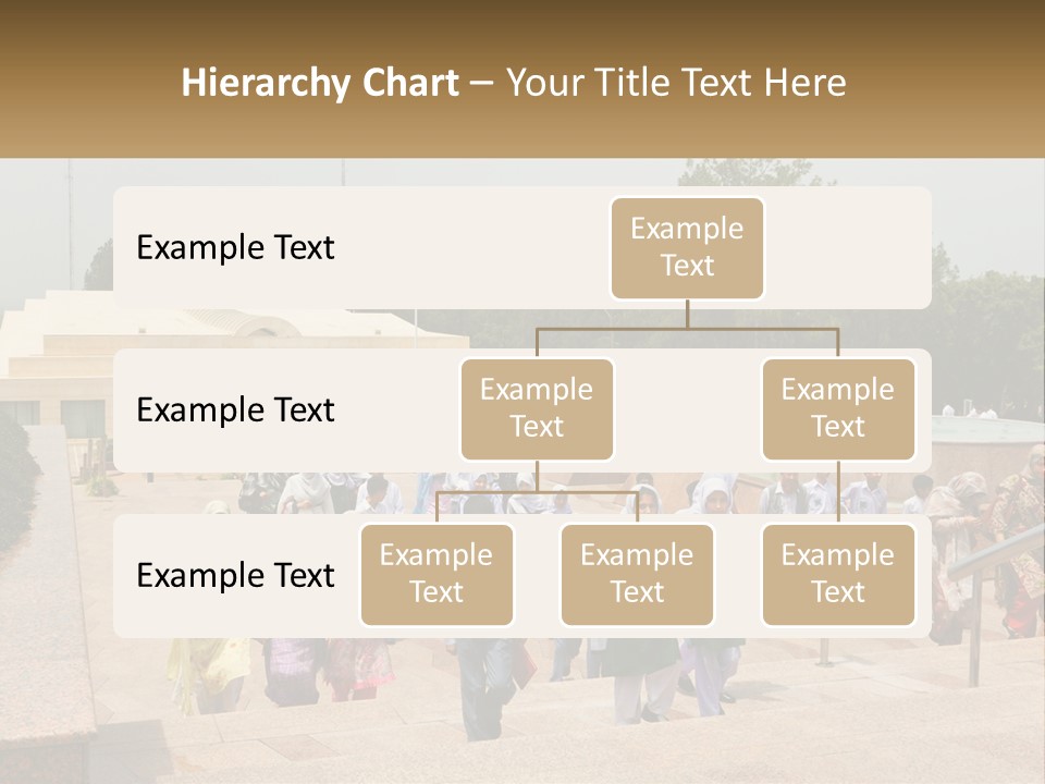 A Group Of People Walking Down A Street Next To A Building PowerPoint Template
