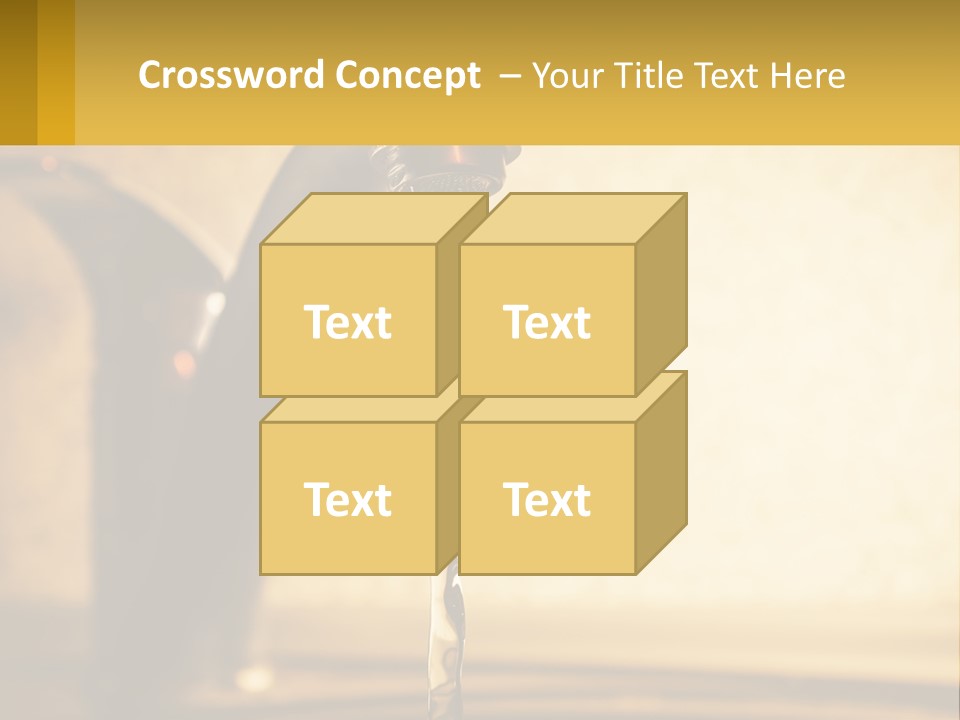 A Faucet With Water Flowing Out Of It PowerPoint Template