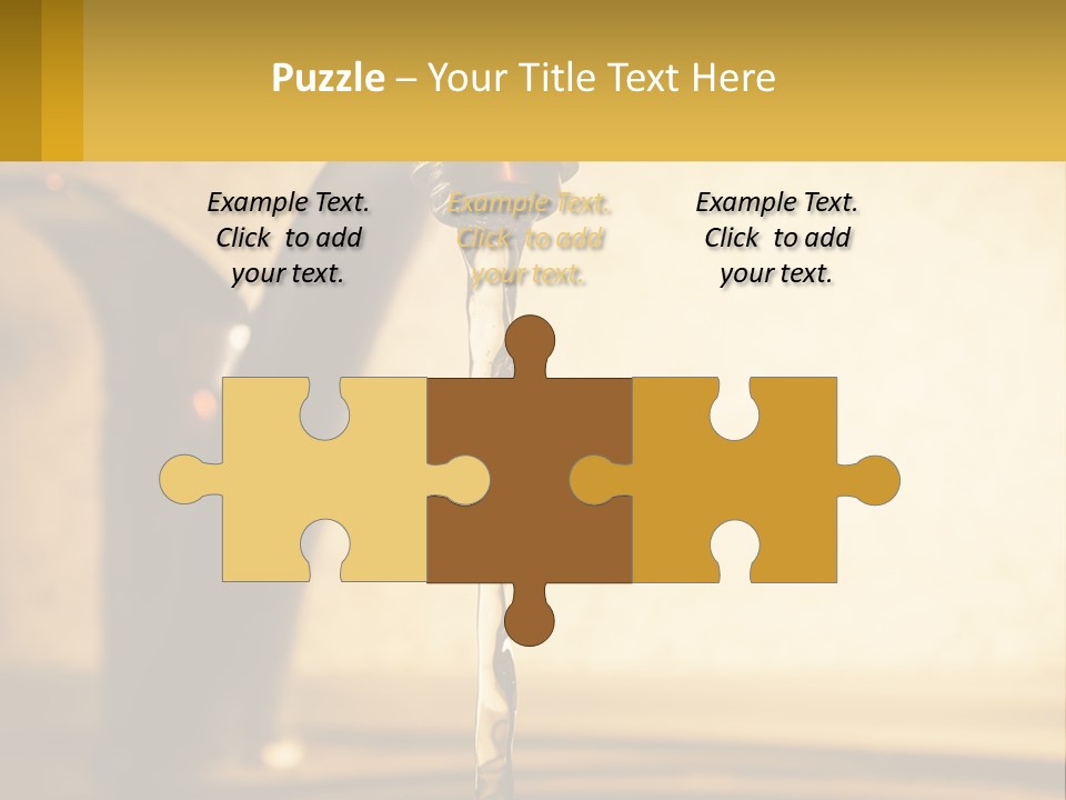 A Faucet With Water Flowing Out Of It PowerPoint Template