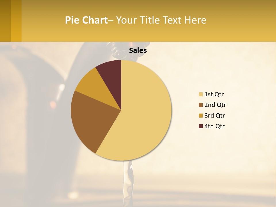 A Faucet With Water Flowing Out Of It PowerPoint Template