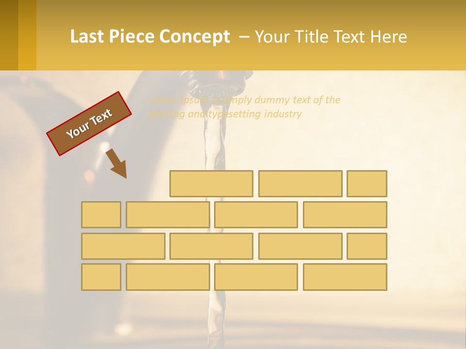 A Faucet With Water Flowing Out Of It PowerPoint Template