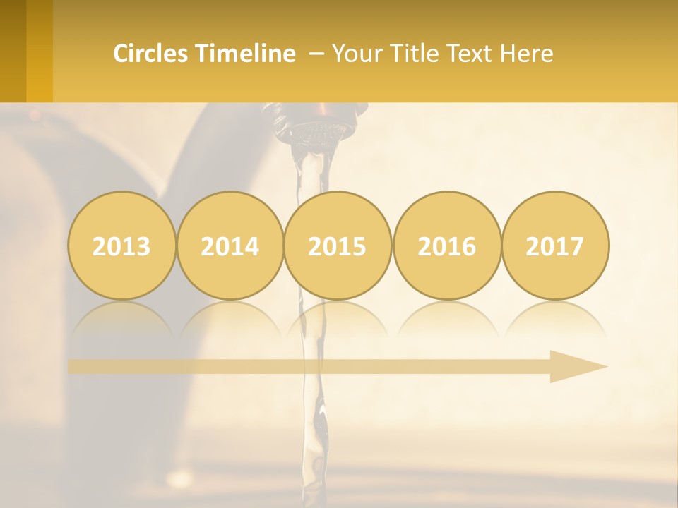 A Faucet With Water Flowing Out Of It PowerPoint Template