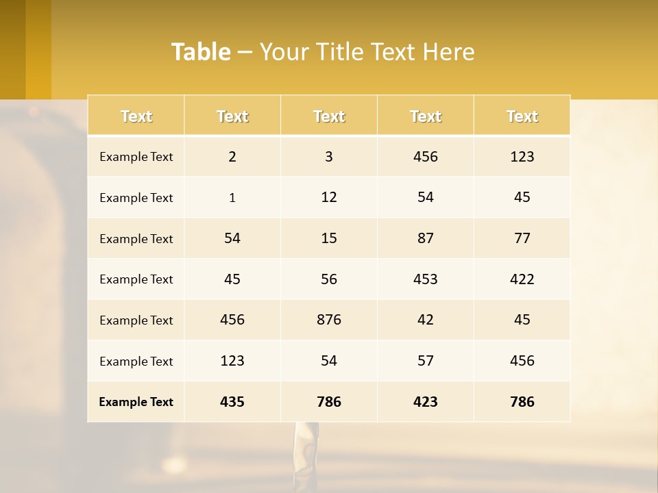 A Faucet With Water Flowing Out Of It PowerPoint Template