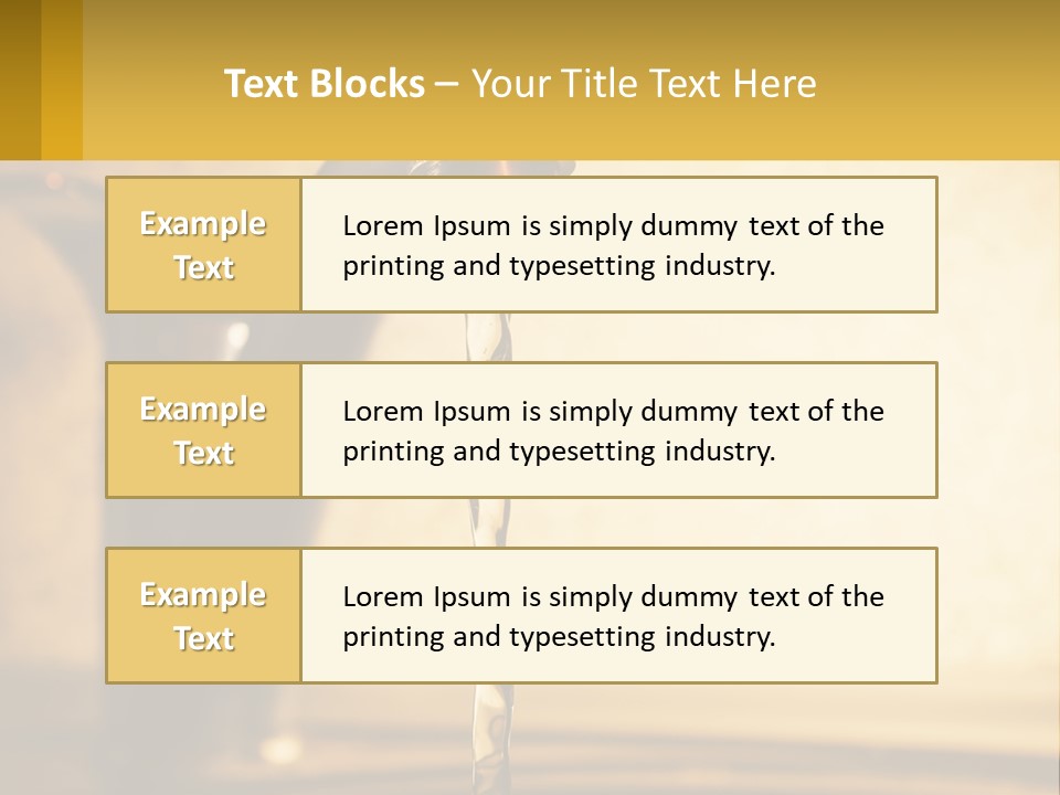 A Faucet With Water Flowing Out Of It PowerPoint Template