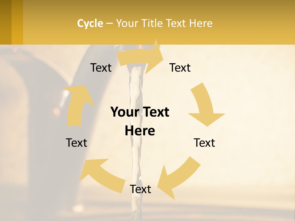 A Faucet With Water Flowing Out Of It PowerPoint Template