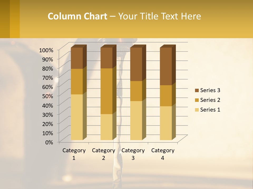 A Faucet With Water Flowing Out Of It PowerPoint Template