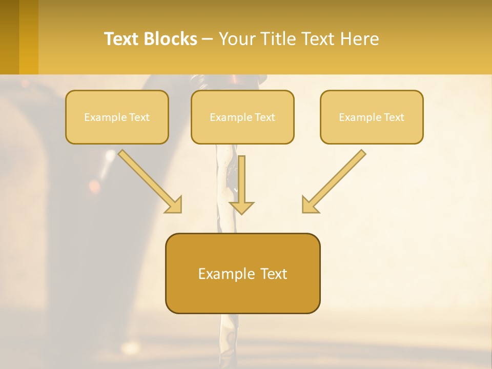 A Faucet With Water Flowing Out Of It PowerPoint Template