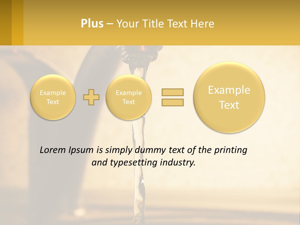 A Faucet With Water Flowing Out Of It PowerPoint Template