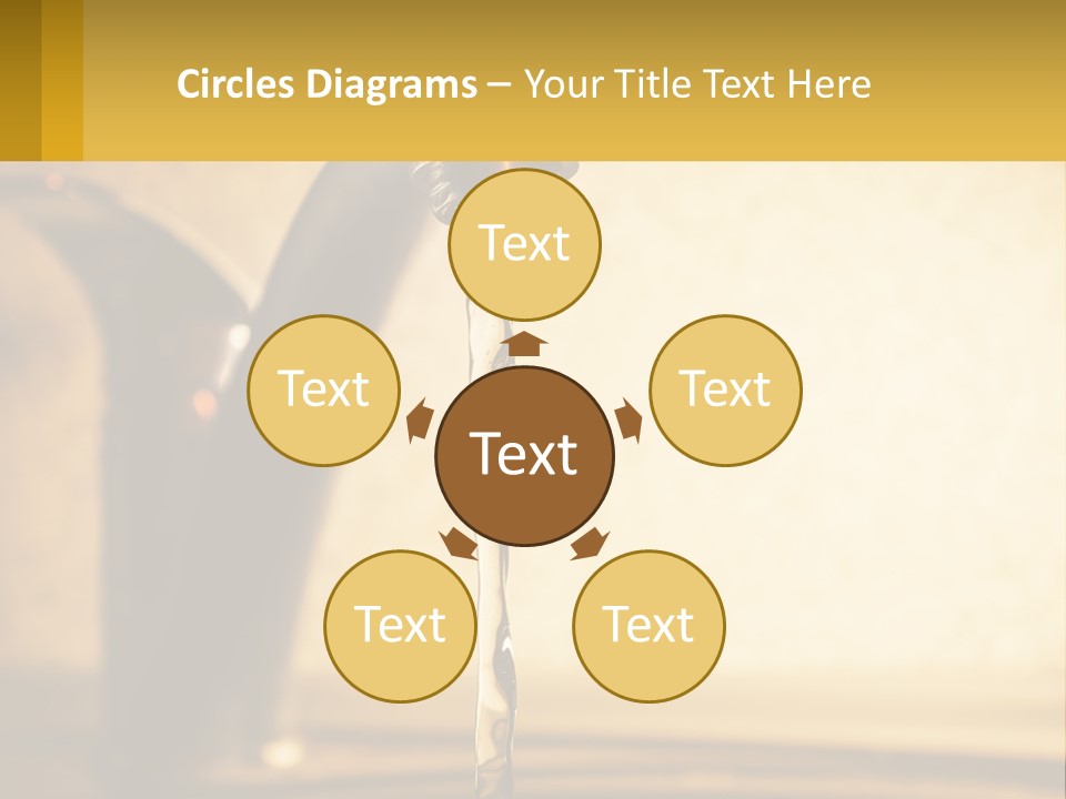 A Faucet With Water Flowing Out Of It PowerPoint Template