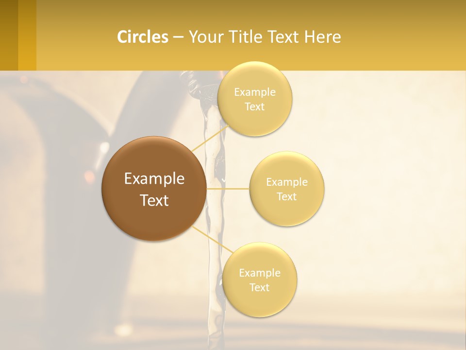 A Faucet With Water Flowing Out Of It PowerPoint Template