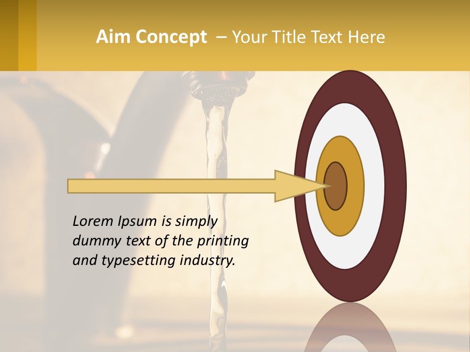 A Faucet With Water Flowing Out Of It PowerPoint Template