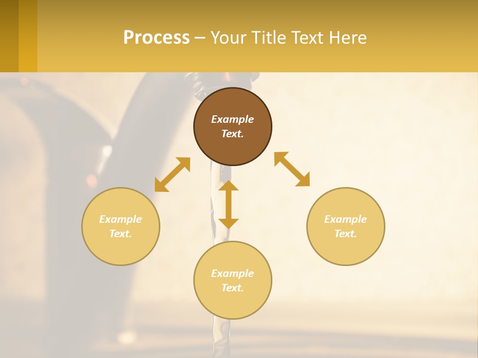 A Faucet With Water Flowing Out Of It PowerPoint Template