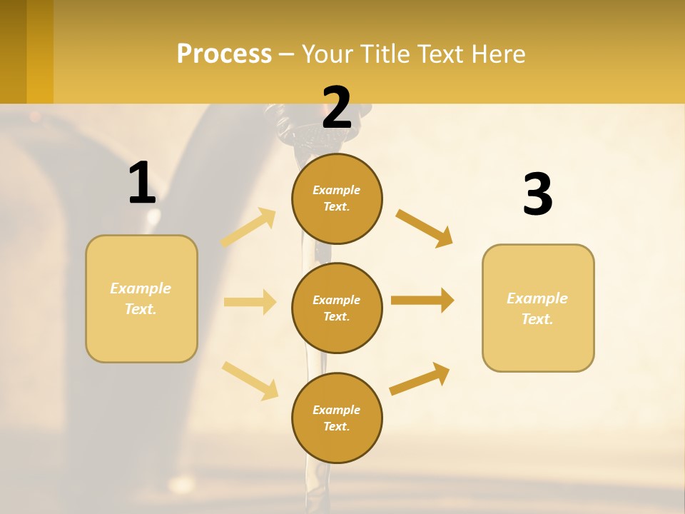 A Faucet With Water Flowing Out Of It PowerPoint Template