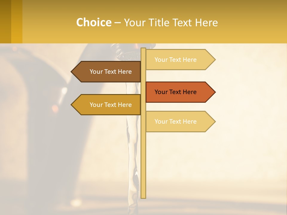 A Faucet With Water Flowing Out Of It PowerPoint Template