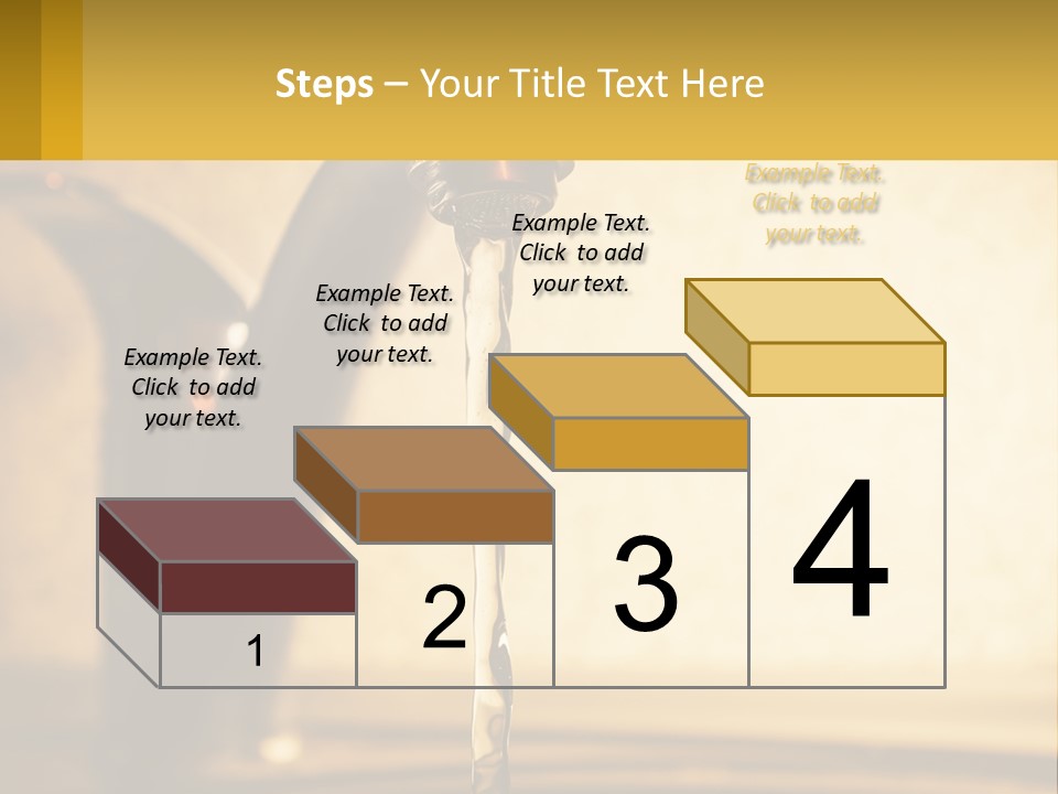 A Faucet With Water Flowing Out Of It PowerPoint Template