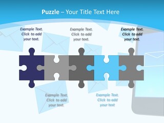 A Cell Phone Sitting Next To An Envelope PowerPoint Template