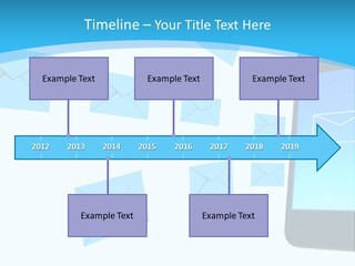 A Cell Phone Sitting Next To An Envelope PowerPoint Template