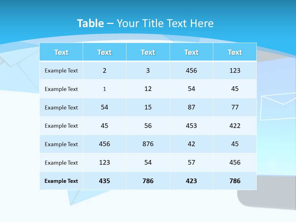 A Cell Phone Sitting Next To An Envelope PowerPoint Template