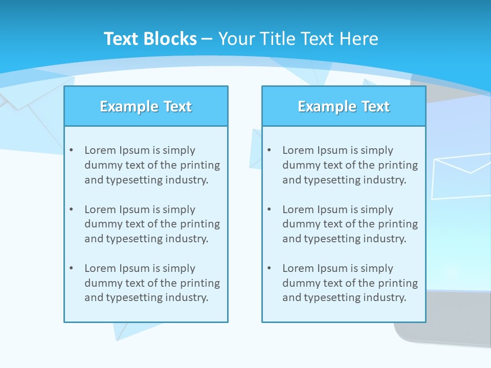 A Cell Phone Sitting Next To An Envelope PowerPoint Template