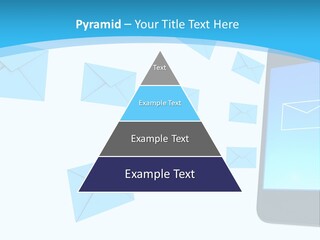 A Cell Phone Sitting Next To An Envelope PowerPoint Template
