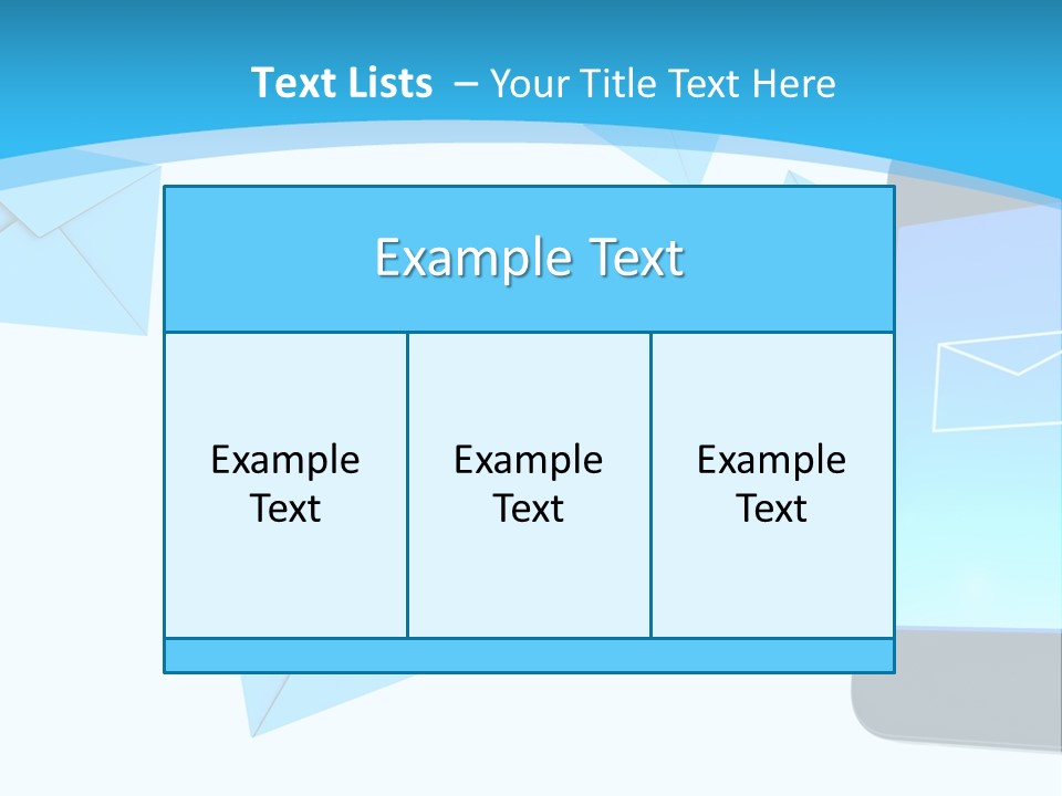 A Cell Phone Sitting Next To An Envelope PowerPoint Template