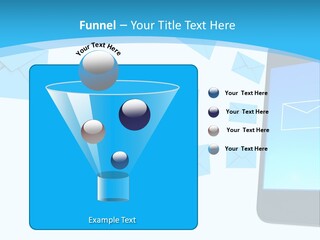 A Cell Phone Sitting Next To An Envelope PowerPoint Template