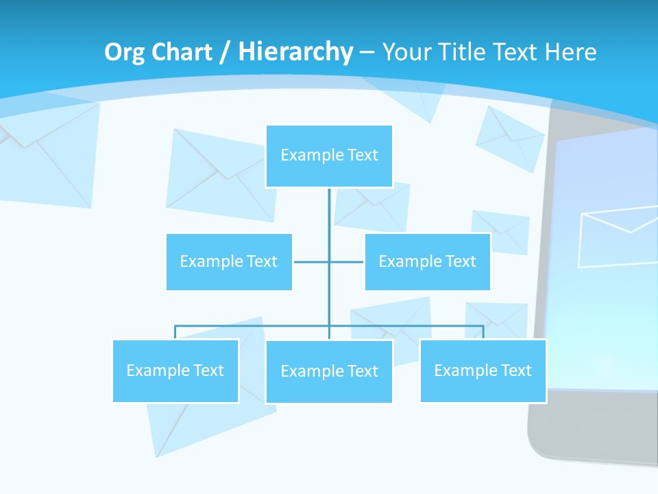 A Cell Phone Sitting Next To An Envelope PowerPoint Template
