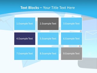 A Cell Phone Sitting Next To An Envelope PowerPoint Template