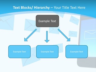 A Cell Phone Sitting Next To An Envelope PowerPoint Template