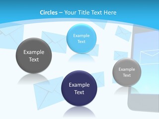 A Cell Phone Sitting Next To An Envelope PowerPoint Template