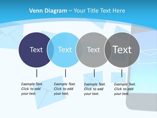 A Cell Phone Sitting Next To An Envelope PowerPoint Template