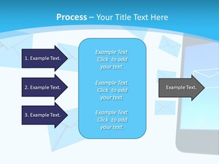 A Cell Phone Sitting Next To An Envelope PowerPoint Template