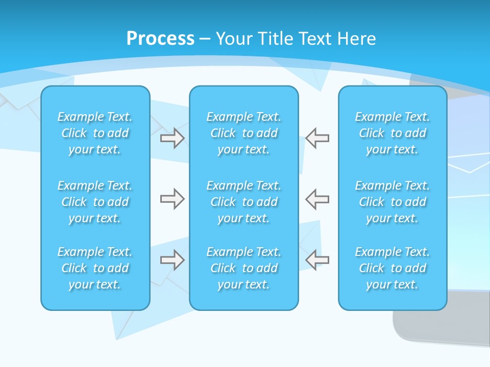 A Cell Phone Sitting Next To An Envelope PowerPoint Template