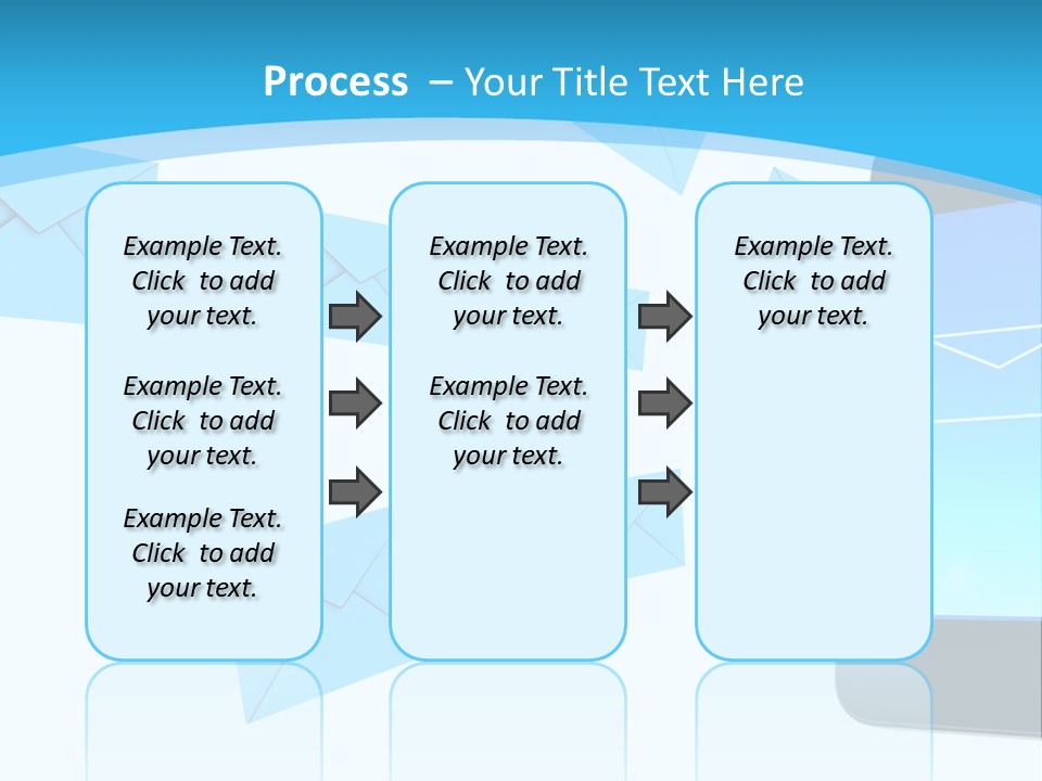A Cell Phone Sitting Next To An Envelope PowerPoint Template
