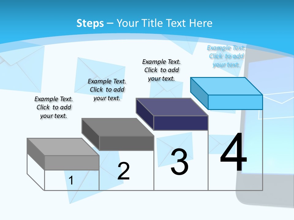 A Cell Phone Sitting Next To An Envelope PowerPoint Template